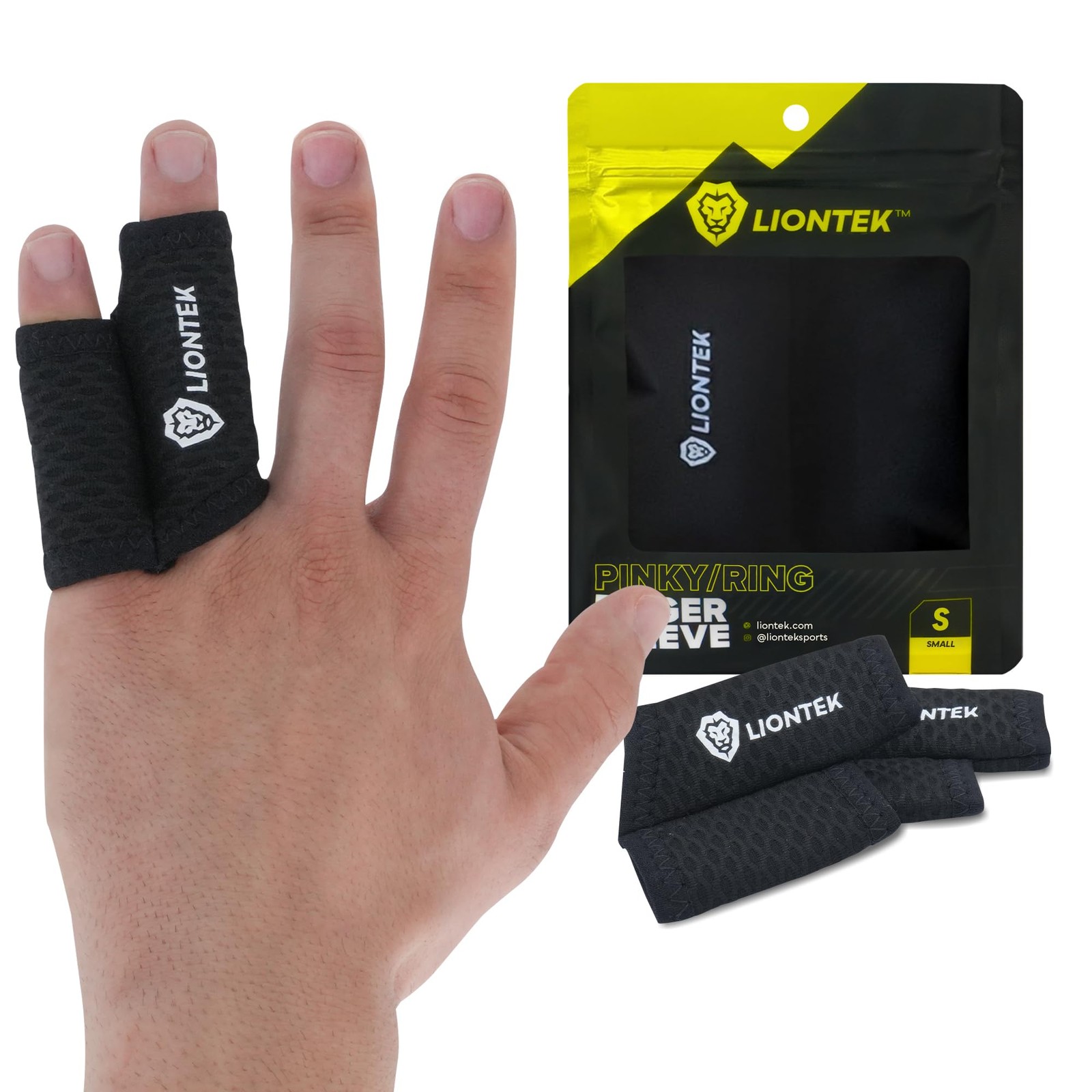 PinkyRing Flow Finger Sleeve V3 Joint Support Compression Size Small 2 PCS