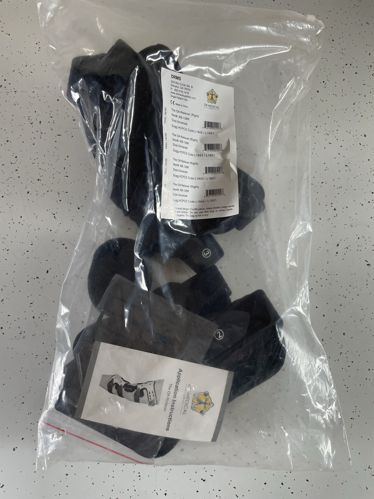 NEW DRMS Dr Medical The OA Reliever Right Knee Brace KB-138R