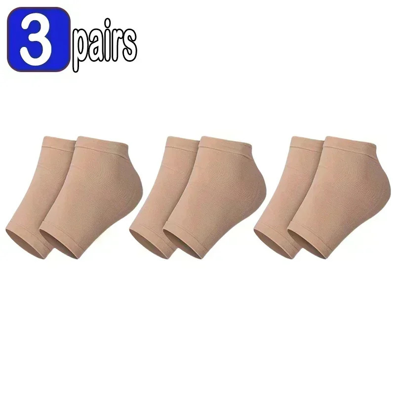 Silicone Heel Socks Anti-Crack Elastic Cloth for Feet Pain Relief Pads Heel Prot