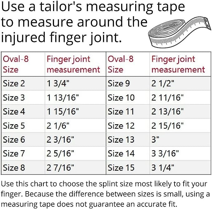3-Point Products Oval-8 Finger Splint – Size 13