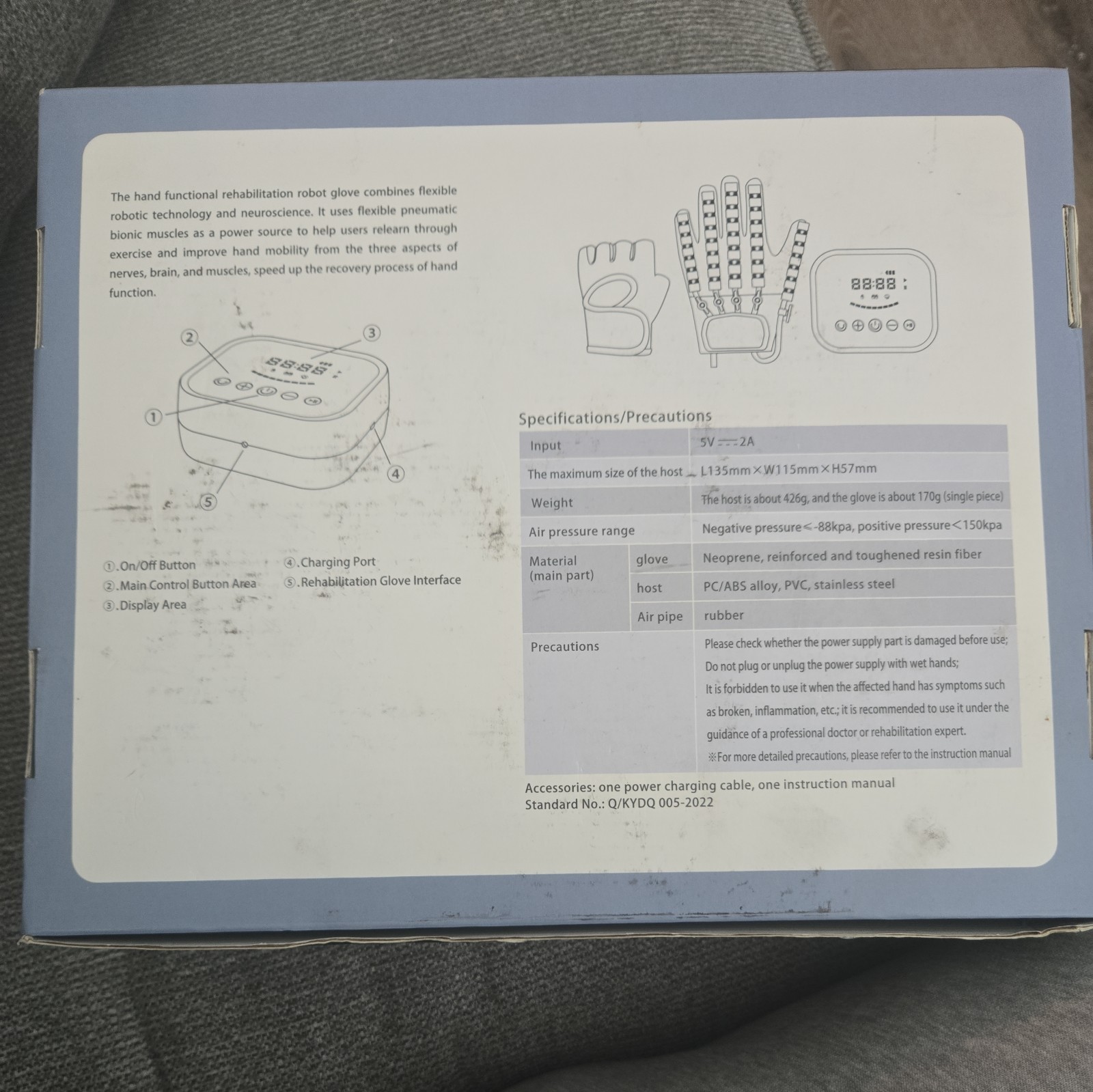 Hand Function Rehabilitation Training Device (Right And Left Hand)