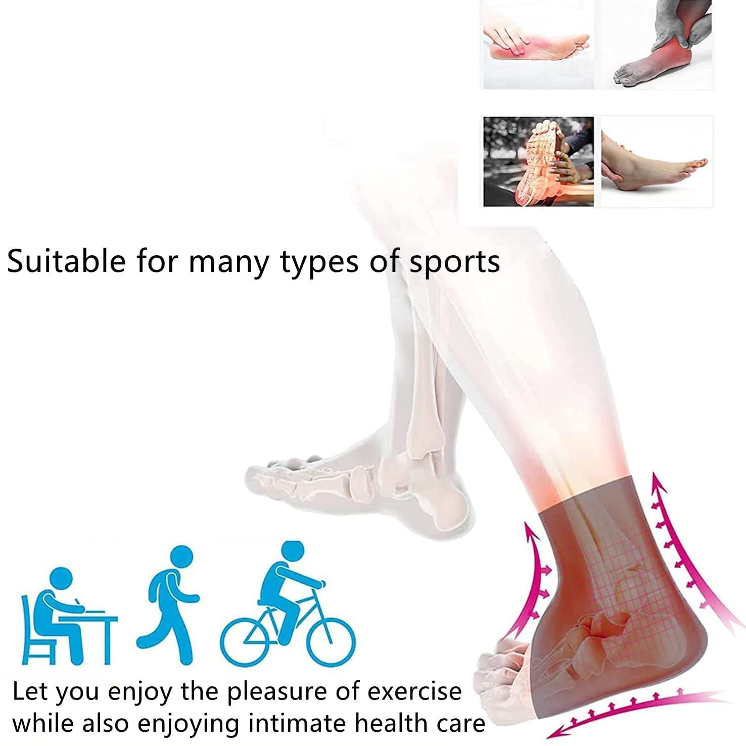 Neuropathy Socks for Foot,Soothe Arch Support Women XX-Large, White