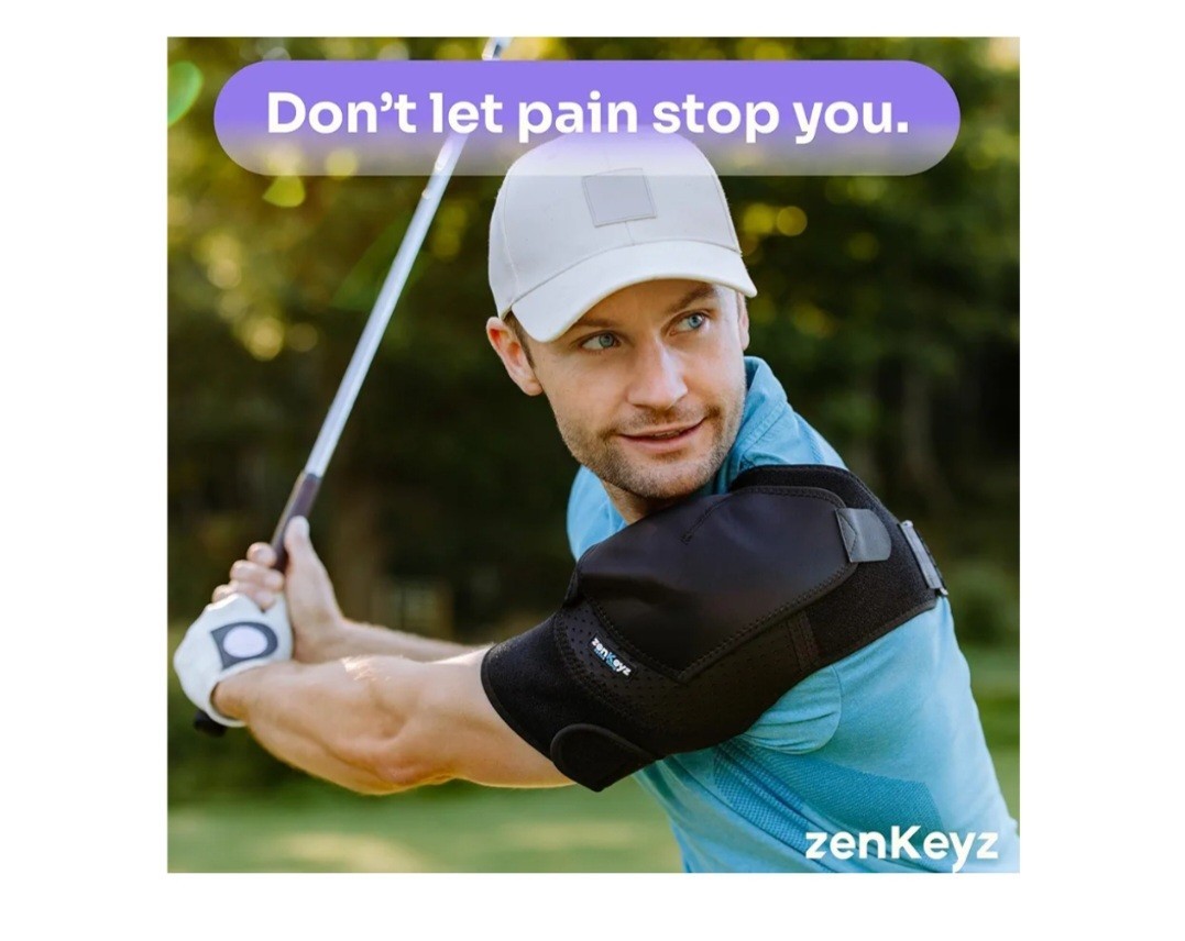 ZENKEYZ Shoulder Brace Compression & Support Unisex Black 2xL New