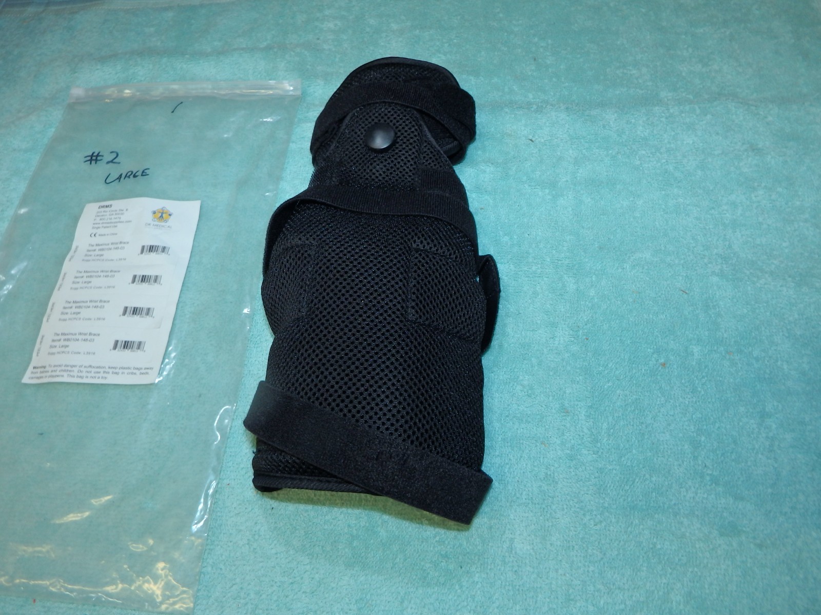Dr Medical DRMS The Maximus Wrist Brace WB0104-148-03 Size Large