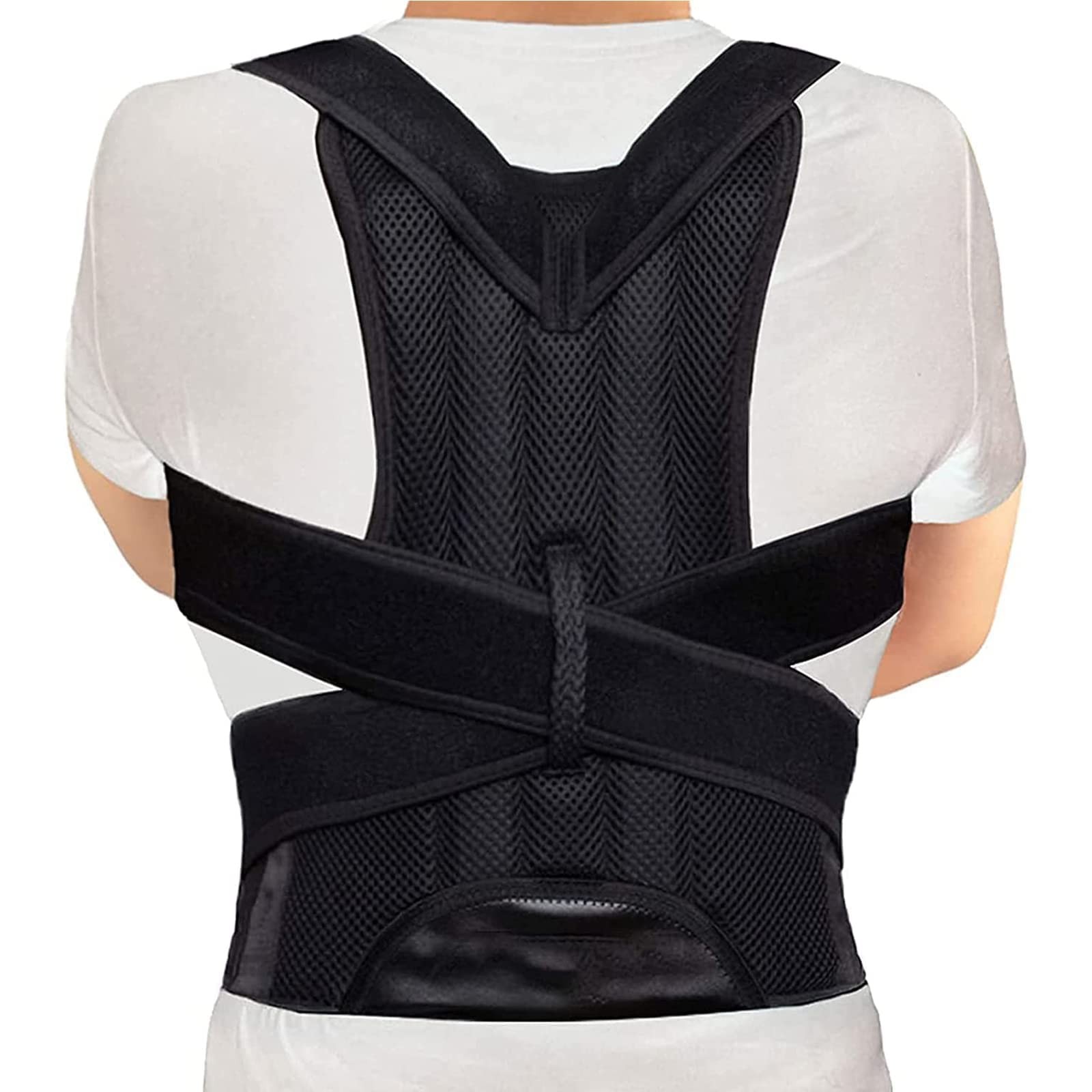 WONFAST Back Brace Posture Corrector, Adjustable New 5X-Large/54-58″