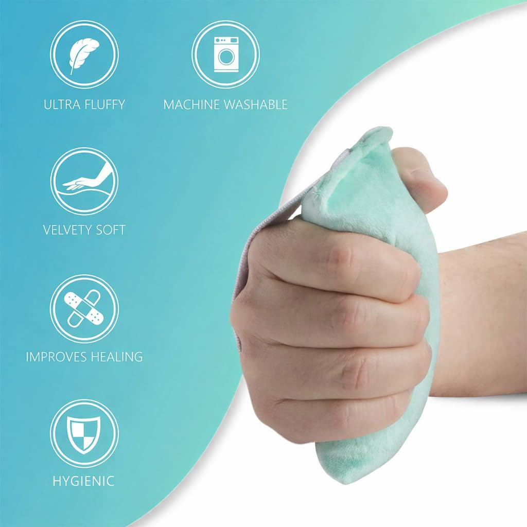 Hand Contracture Cushion 6″ x 3″ – 2-Pack Palm Grips for Stroke Recovery & Ortho
