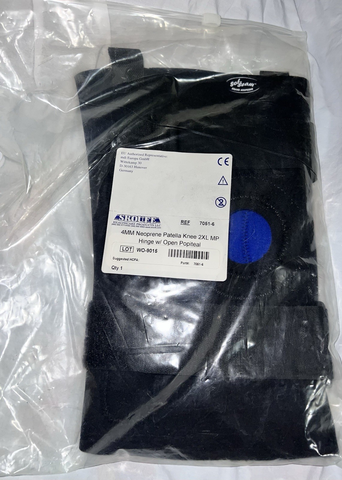 New High Quality Medical Grade 4MM Patella Knee Brace Hinged Open Popiteal