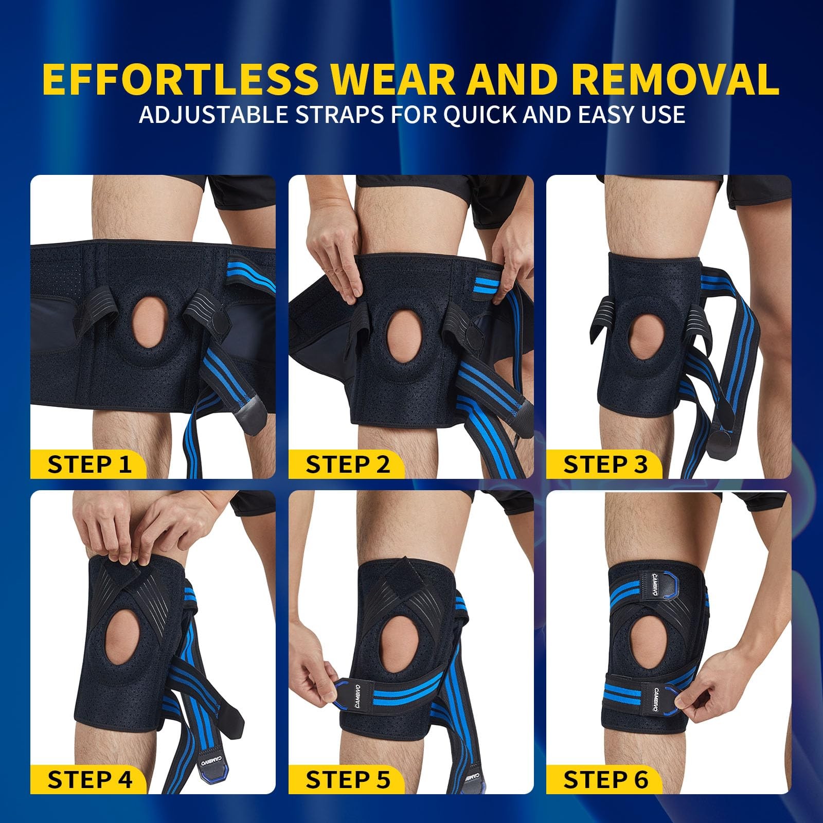 Knee Brace for Knee Pain with Side Stabilizers for Women and men, Compression…