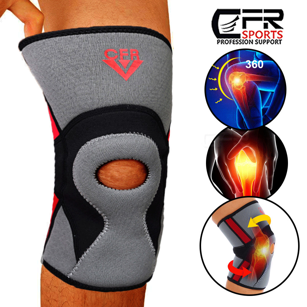Knee Sleeve Compression Brace Support patella Sport Joint Pain Arthritis Wrap