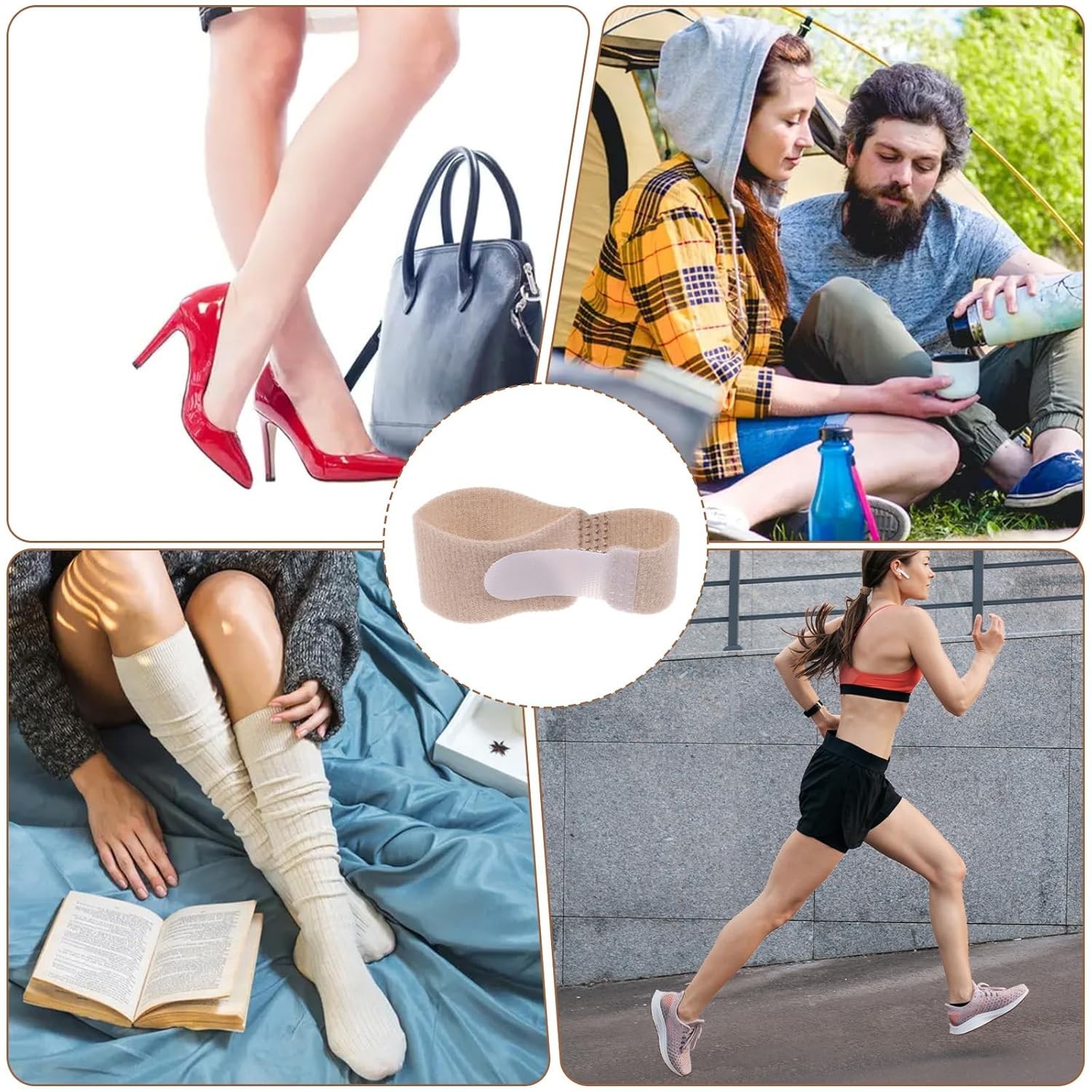 Broken Toe Wraps for Your Big Toes, 8 Pcs/Pack, Fabric Toe Splint Toe Cus