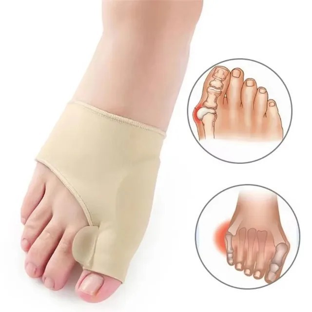 Fabric Gel Toe Bunion Protector Support Hallux Valgus Corrector UK Seller