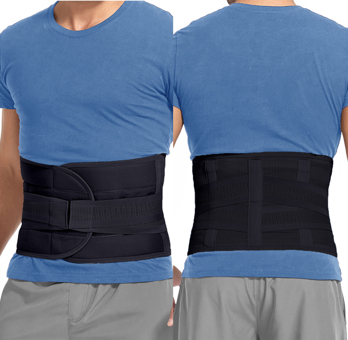 Adjustable Lumbar Back Brace Lower Back Support Belt for Men Women Sciatica Pain