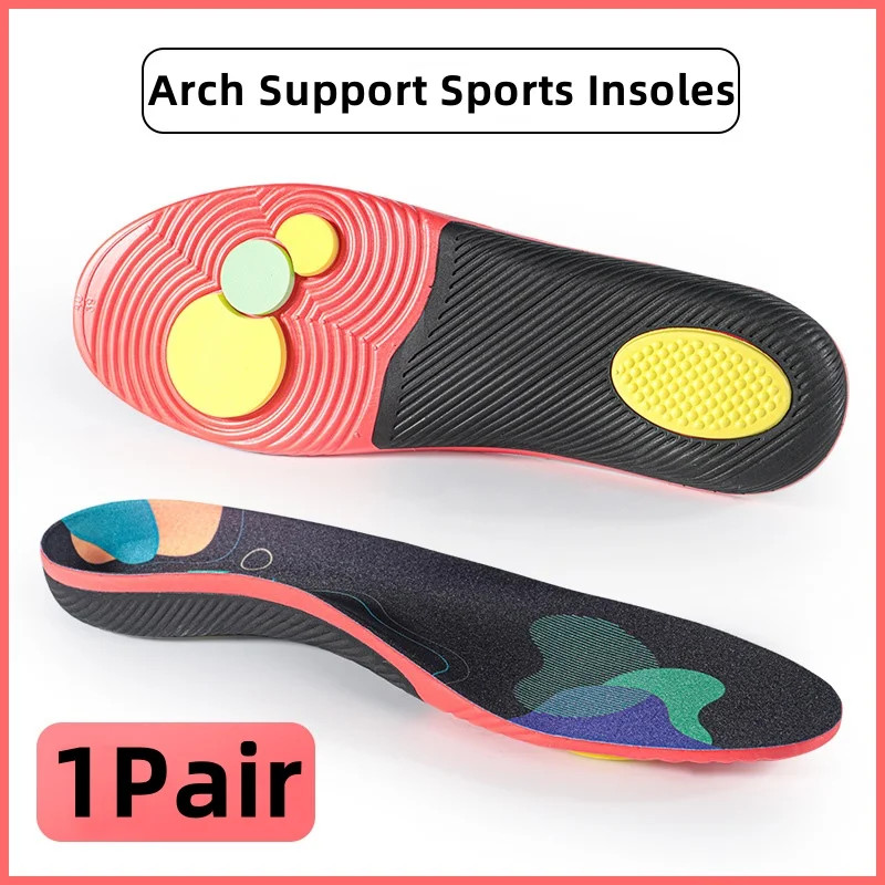 1 pair arch support Plantar fasciitis insoles Soft sole shock-absorbing sports s