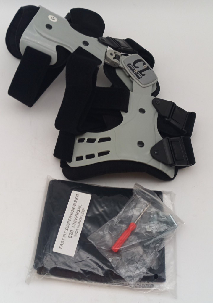 Comfortland Medical Universal Knee Brace *RIGHT KNEE BRACE* OA-200-R, Grey