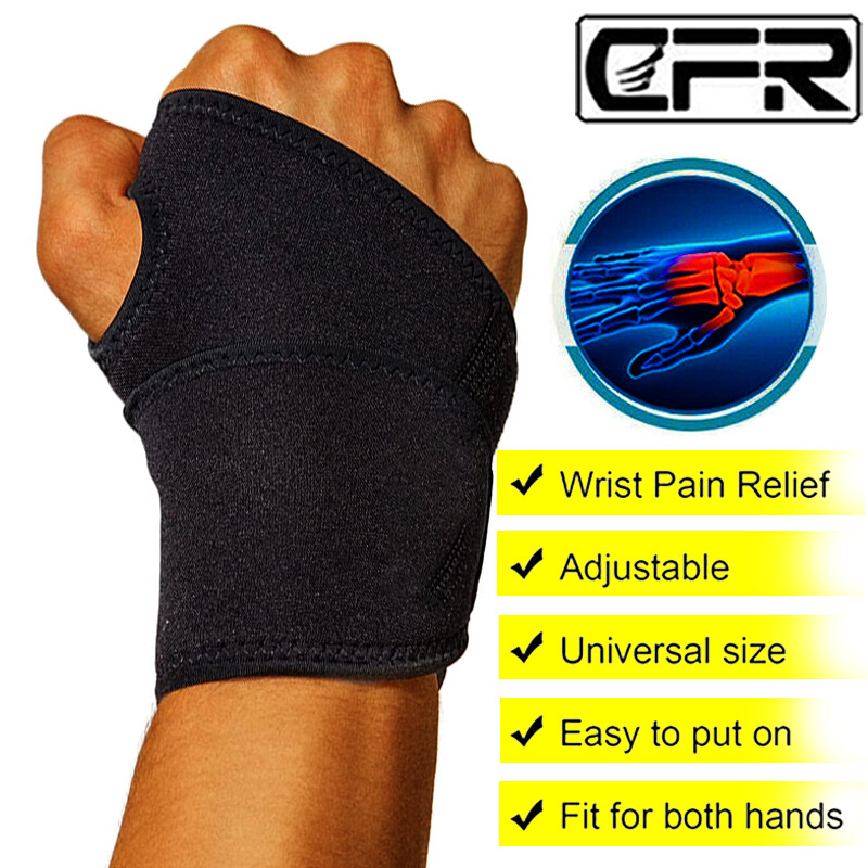 Copper Wrist Support Brace Compression Gloves Carpal Tunnel Hand Arthritis Strap