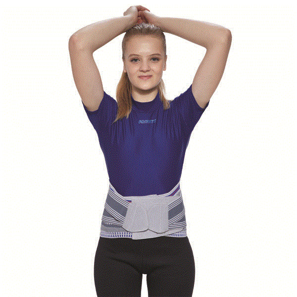Centron Medical Grade Lumbar Support with 6 Stays and Silicon Massage Pad