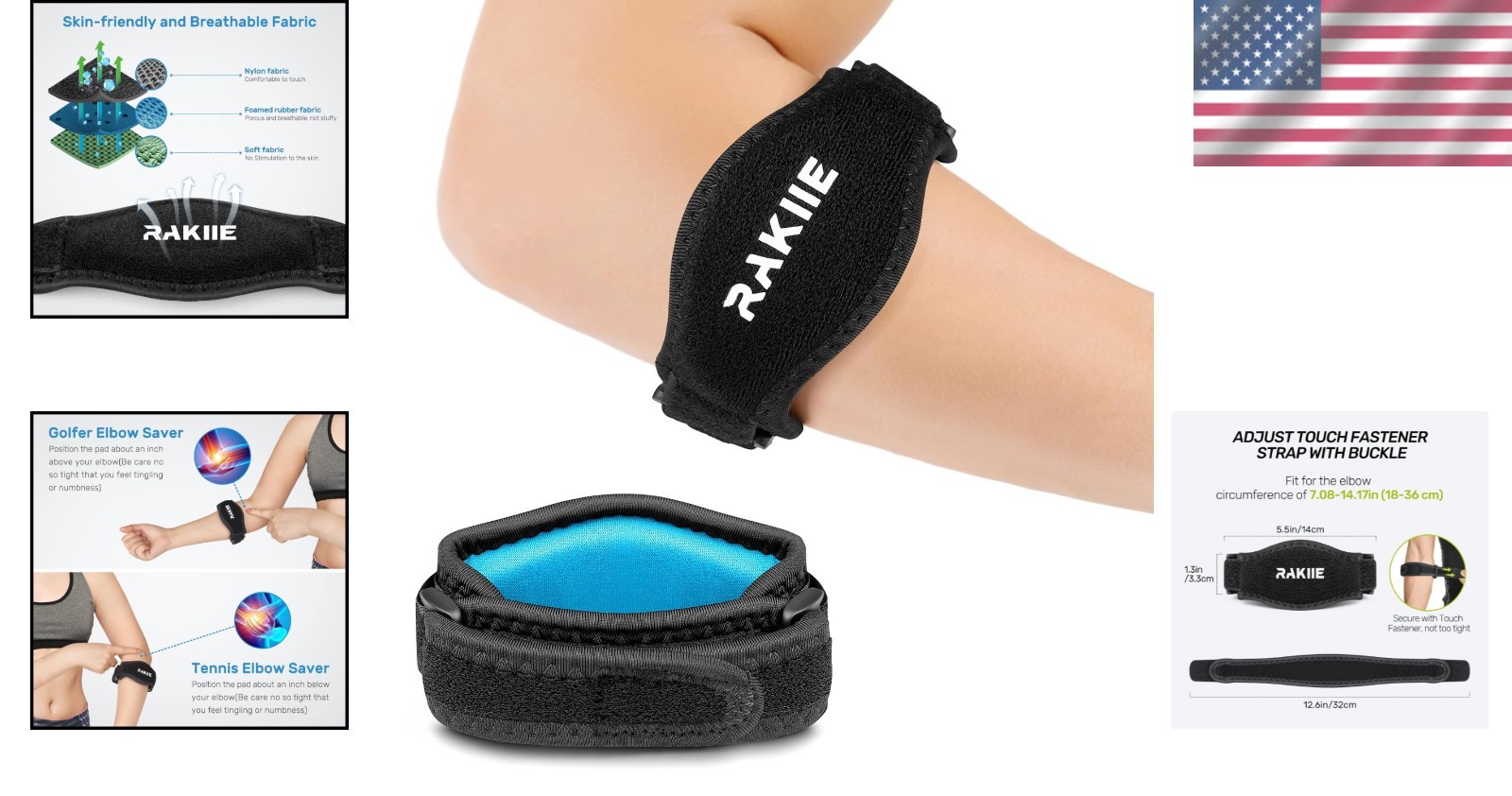 Lightweight Elbow Brace for Tendonitis – Optimal Support for Active Lifestyle