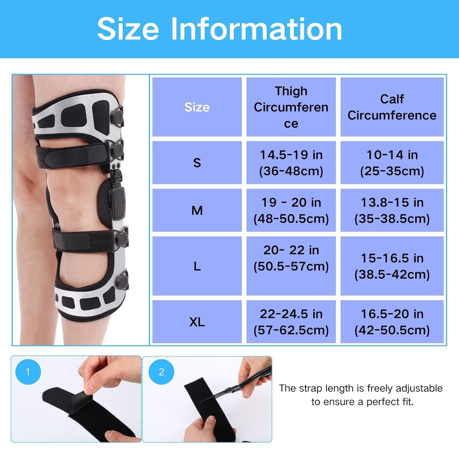 OA Unloader Knee Brace, Double Upright Unloader Knee Brace for ACL, PCL, Mild Os