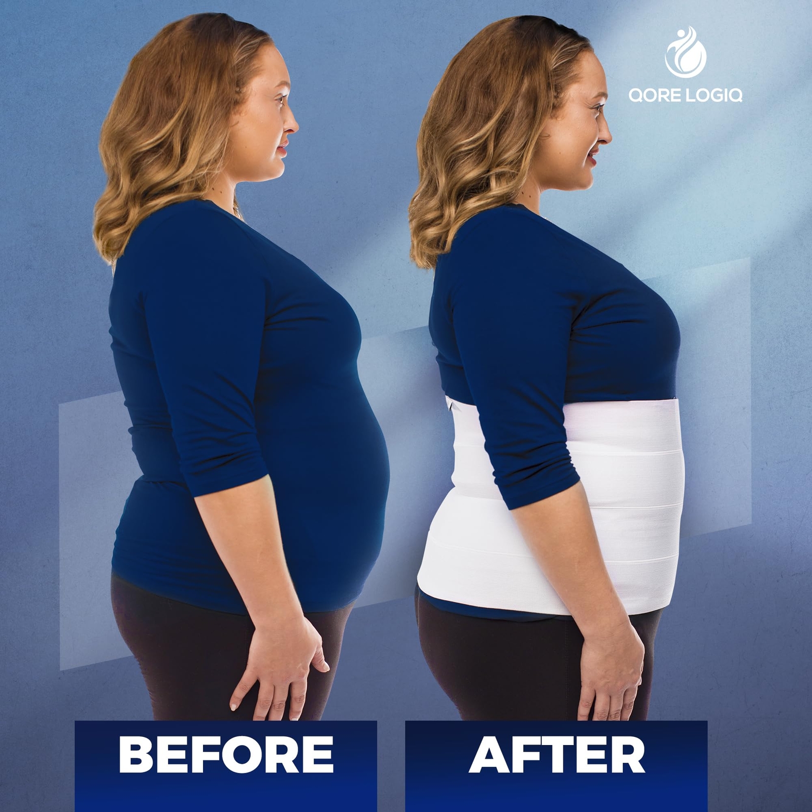 Plus Size Abdominal Binder Post Surgery Tummy Tuck Stomach Binder & Postpartu…