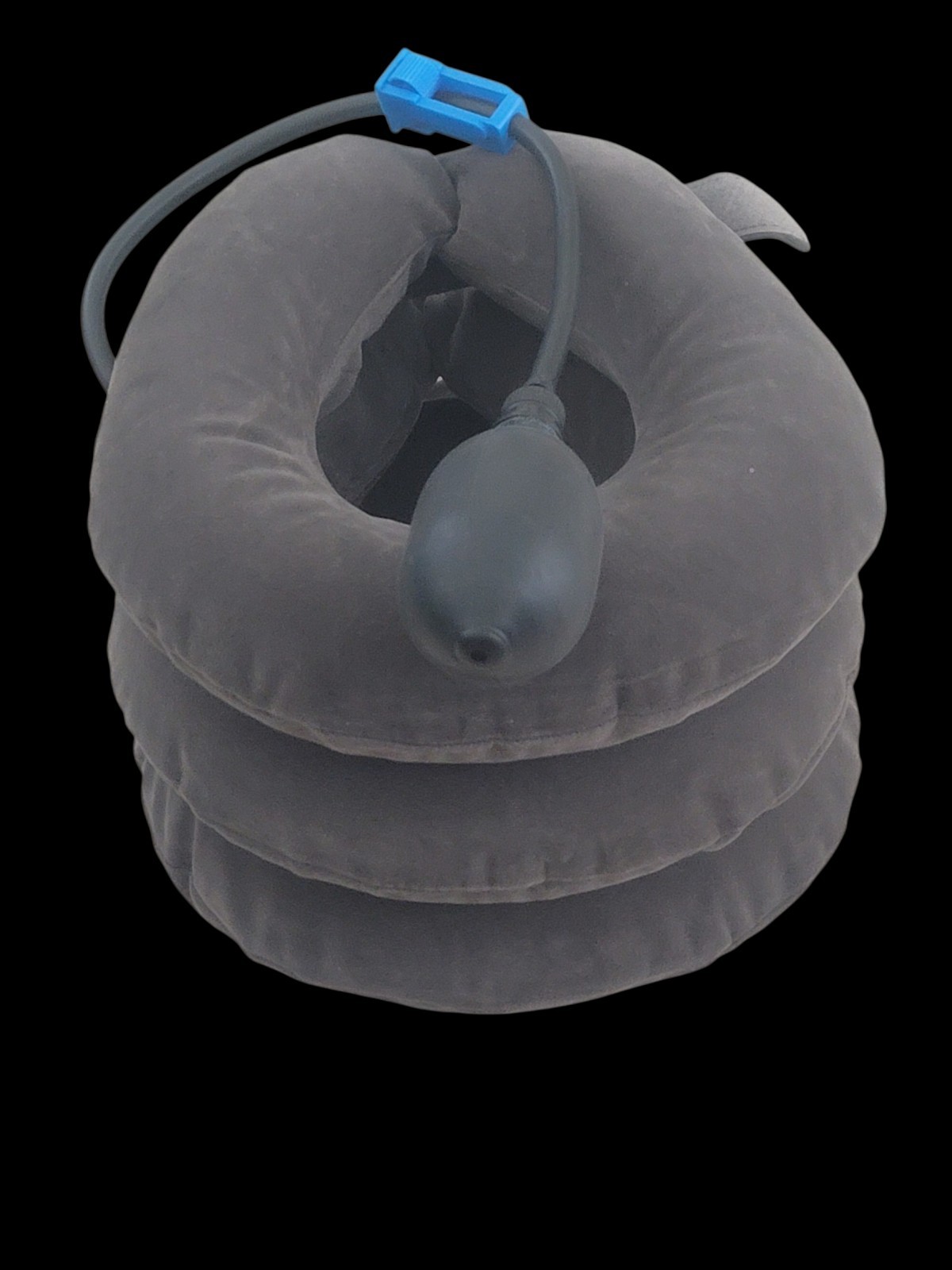 Cervical Neck Traction Device Inflatable Stretcher, Easy to Use for Grey