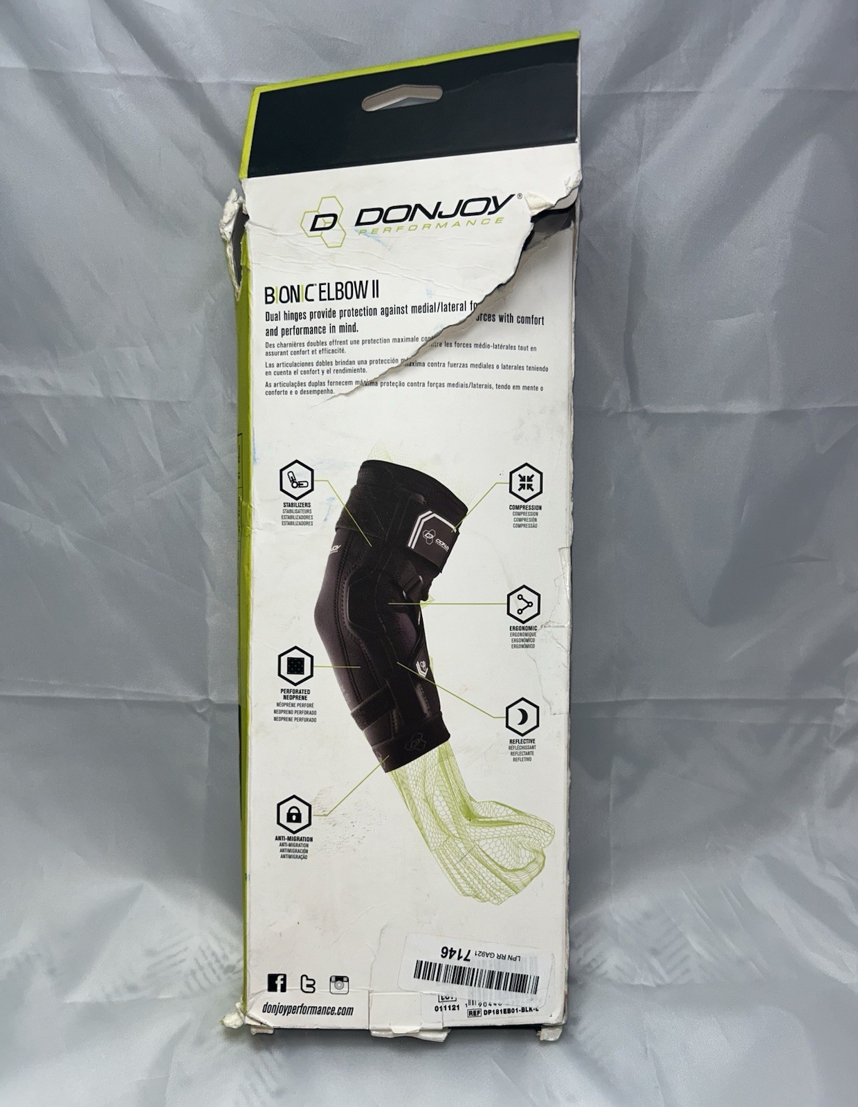 DonJoy Performance Bionic II Elbow Brace Large (Open Box)