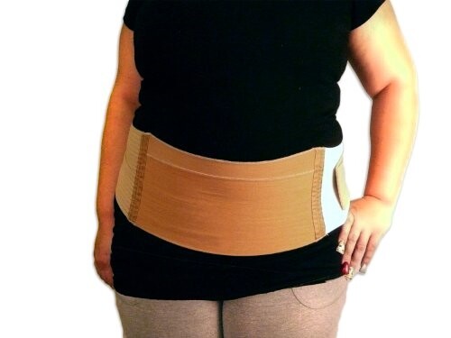 Postpartum Maternity Belt with 6″ Wide Microfiber Double Layer Compression Panel