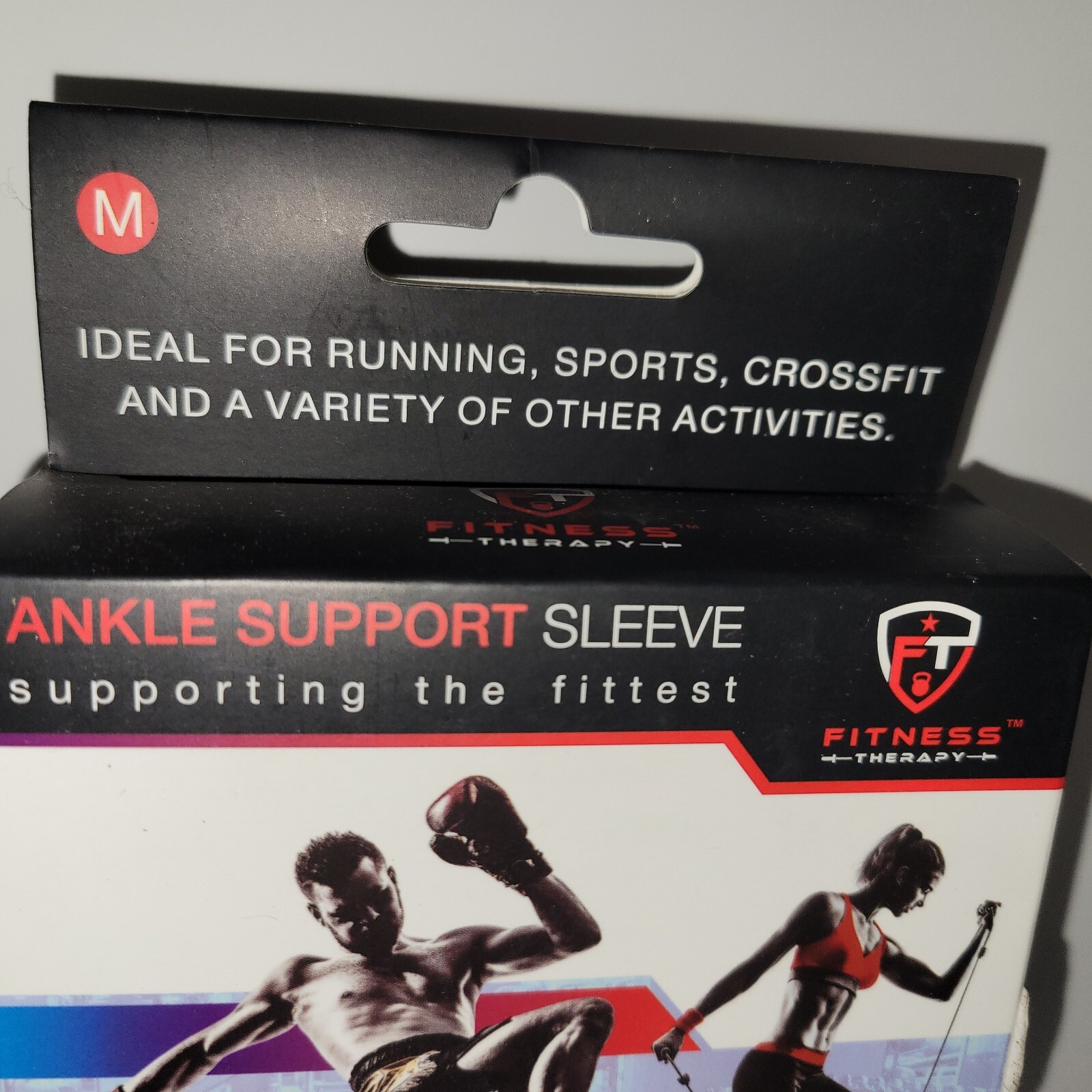 Ankle Support Sleeve Medium Size Fitness Therapy Ideal For Running, Sports New