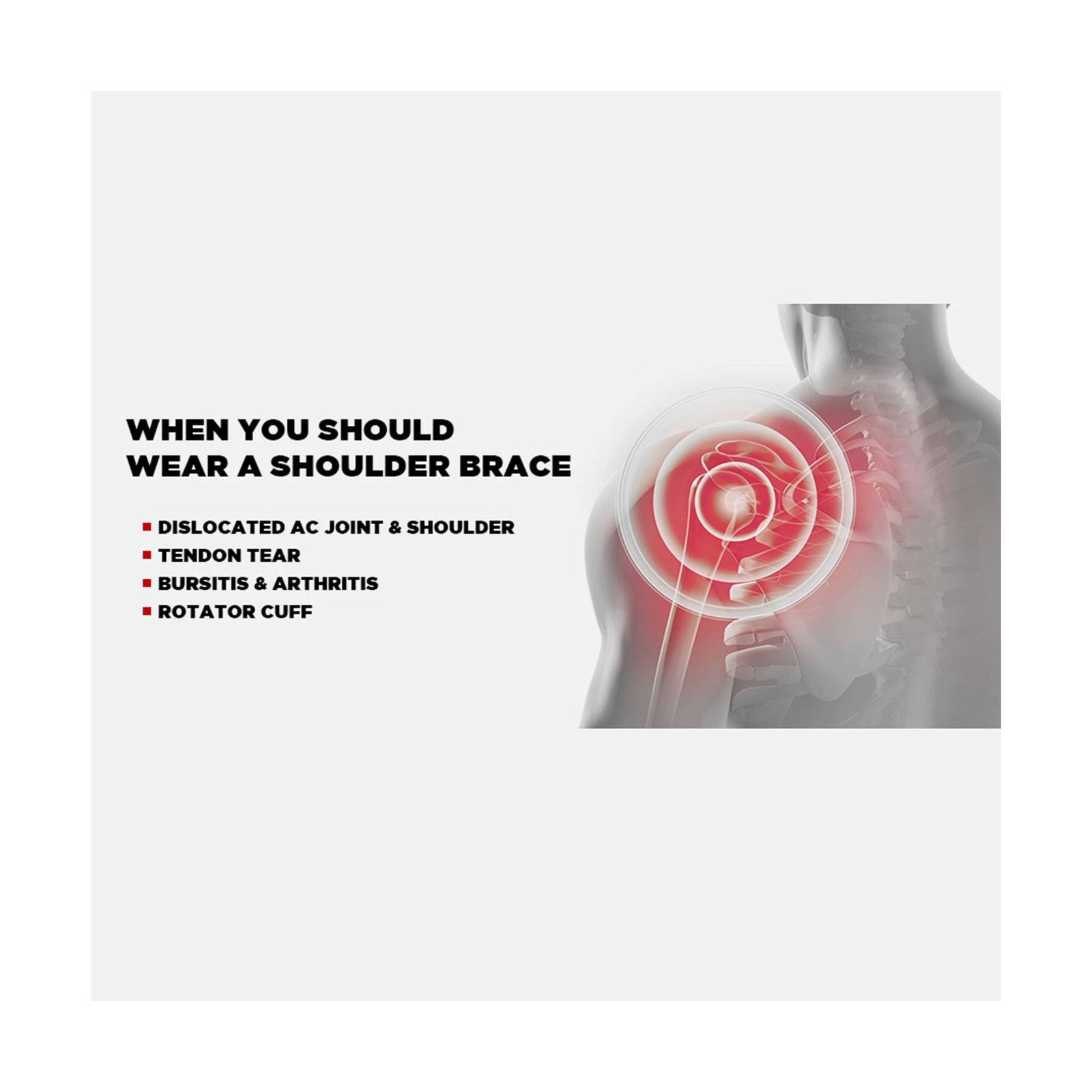 EVS Sports SB03 Shoulder Brace, Black Small