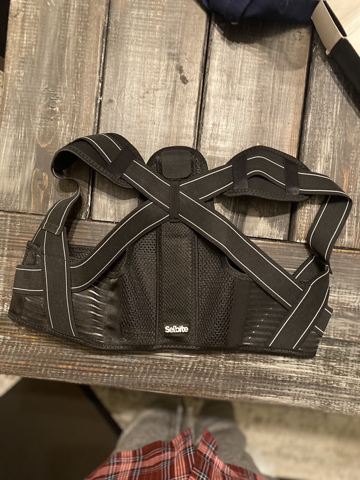 Selbrite Back Brace Posture Corrector Sz M Open Box