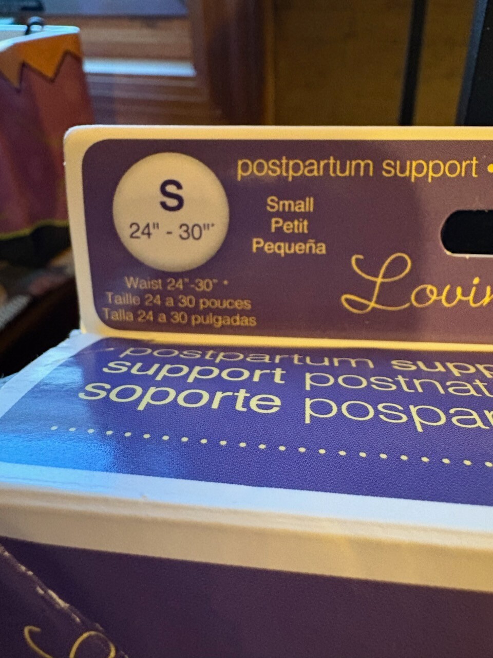 New Loving Comfort Postpartum Support Latex Free Maternity SMALL 24″-30″ White