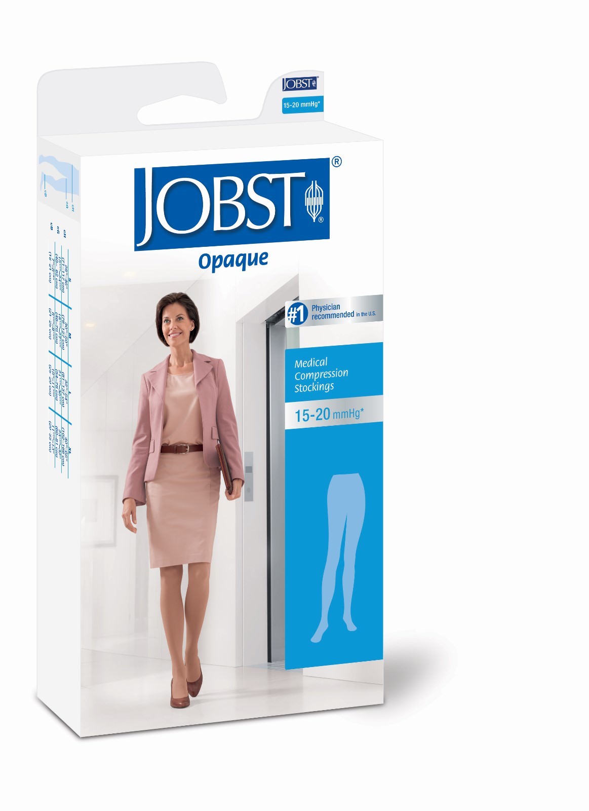 Jobst Womens Opaque Compression 15-20 mmhg Pantyhose Hosiery Supports Stockings
