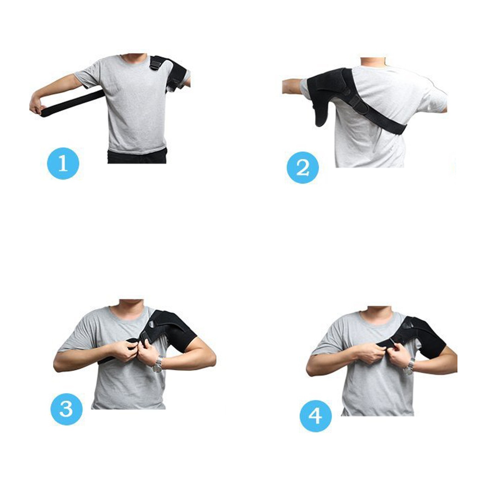 Shoulder Brace Support Compression Sleeve Torn Rotator Cuff Joint Pain Relief