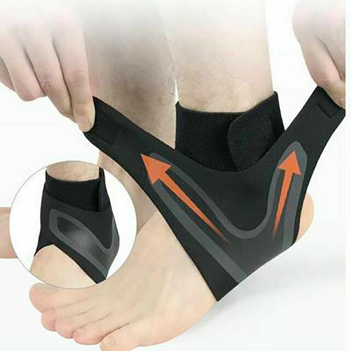 Plantar Fasciitis Therapy Wrap Heel Foot Pain Relief Arch Support Ankle Brace