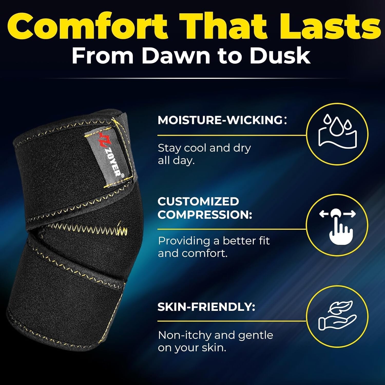Elbow Brace for Tendonitis and Tennis Elbow for Women and Men, Adjustable…