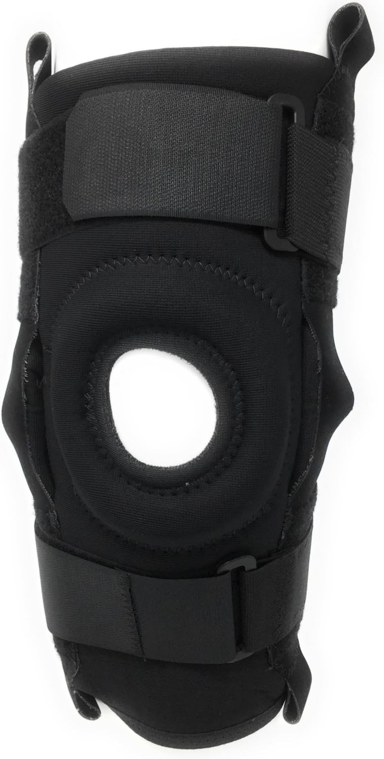 OTC Knee Stabilizer R.O.M. Orthotex Hinged Bars, Black, X-Large