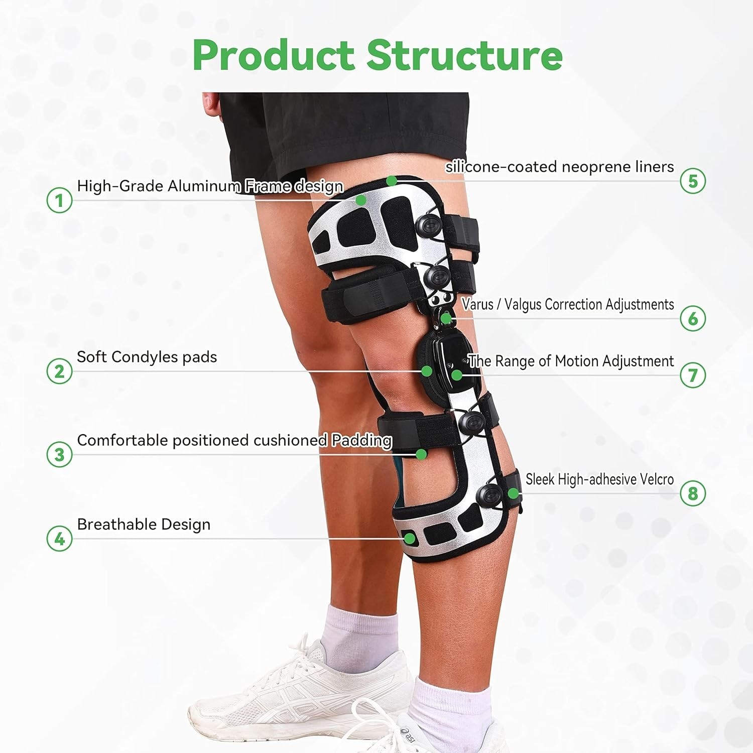 Orthomen OA Knee Brace, Knee Support Brace for Osteoarthritis (Small, Left)