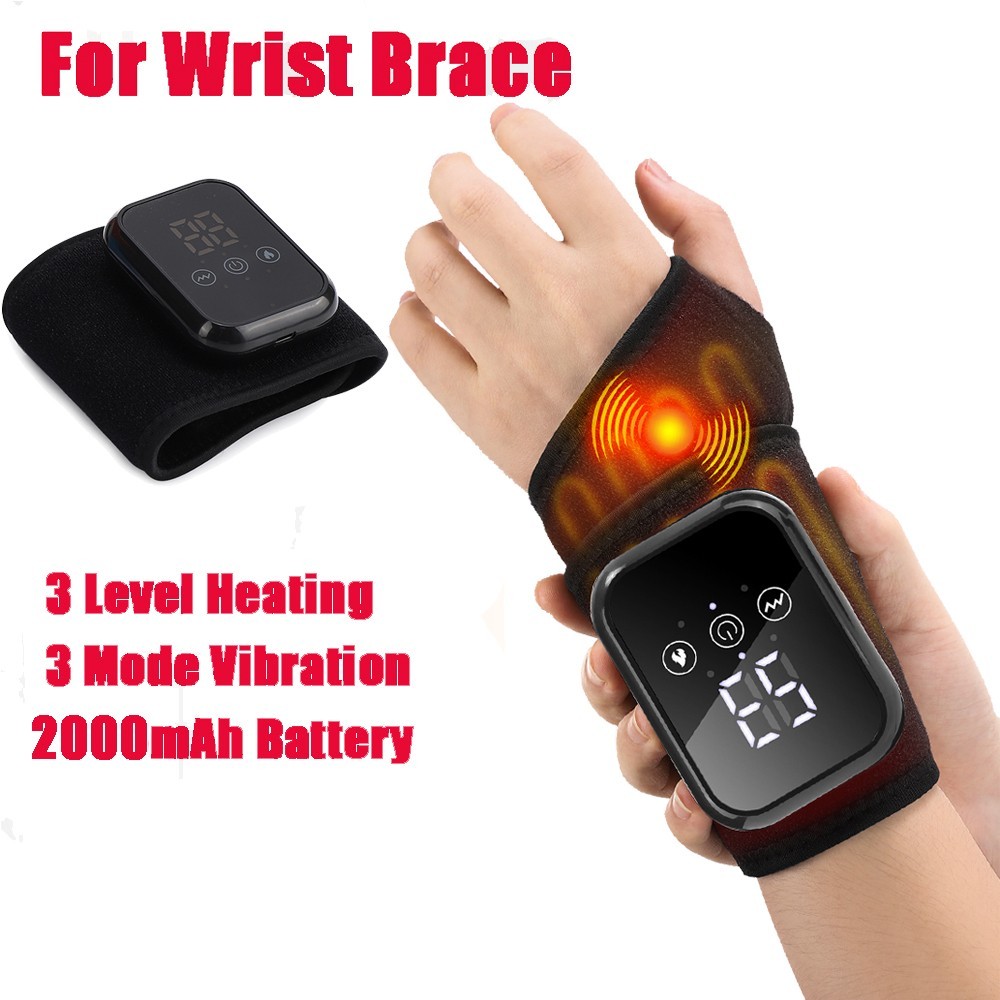 Heated Wrist – Ankle Support Massage Wrap Compression Band 2000mAh 11″/28cm
