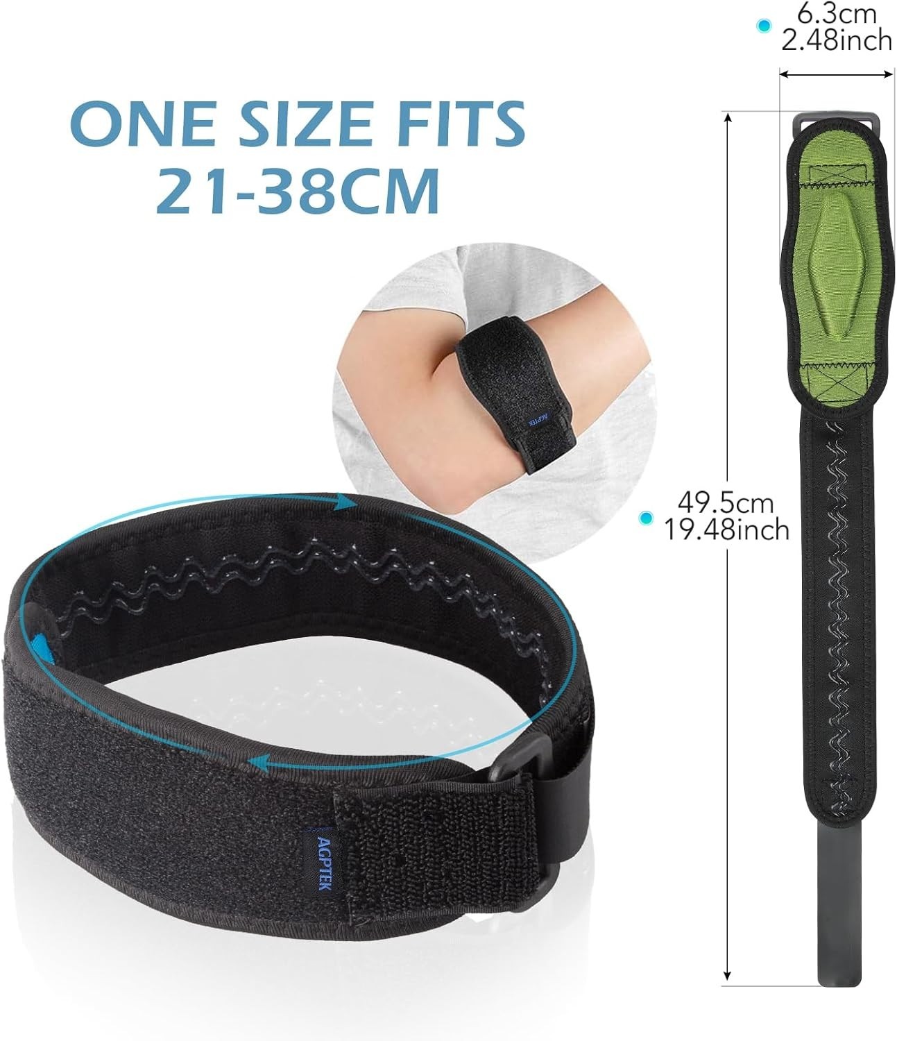 2-Pack Lightweight Elbow Support for Tendonitis & Sports – Unisex Design