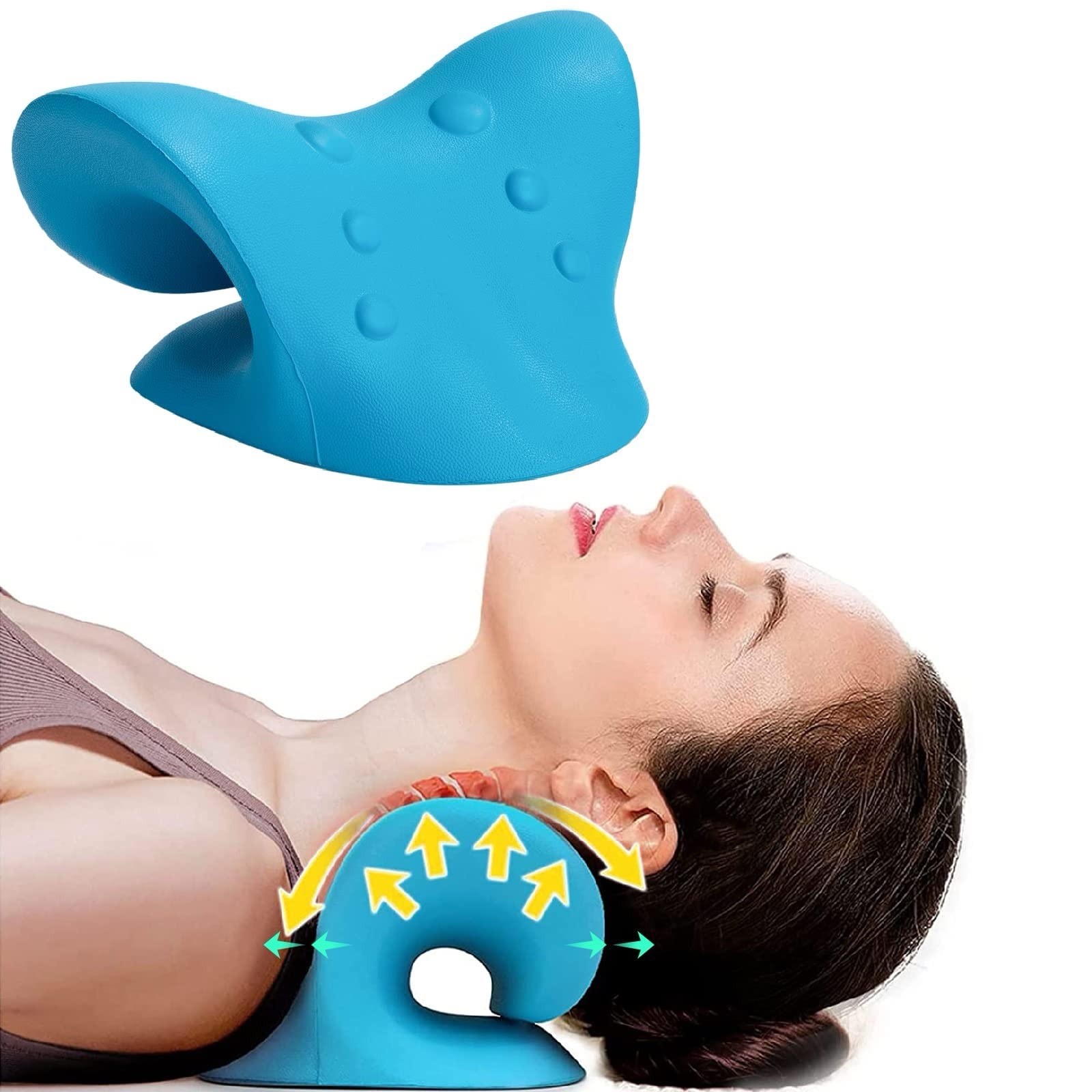 Neck Hump Corrector Cervical Traction Pillow for Pain Relief and Relaxation