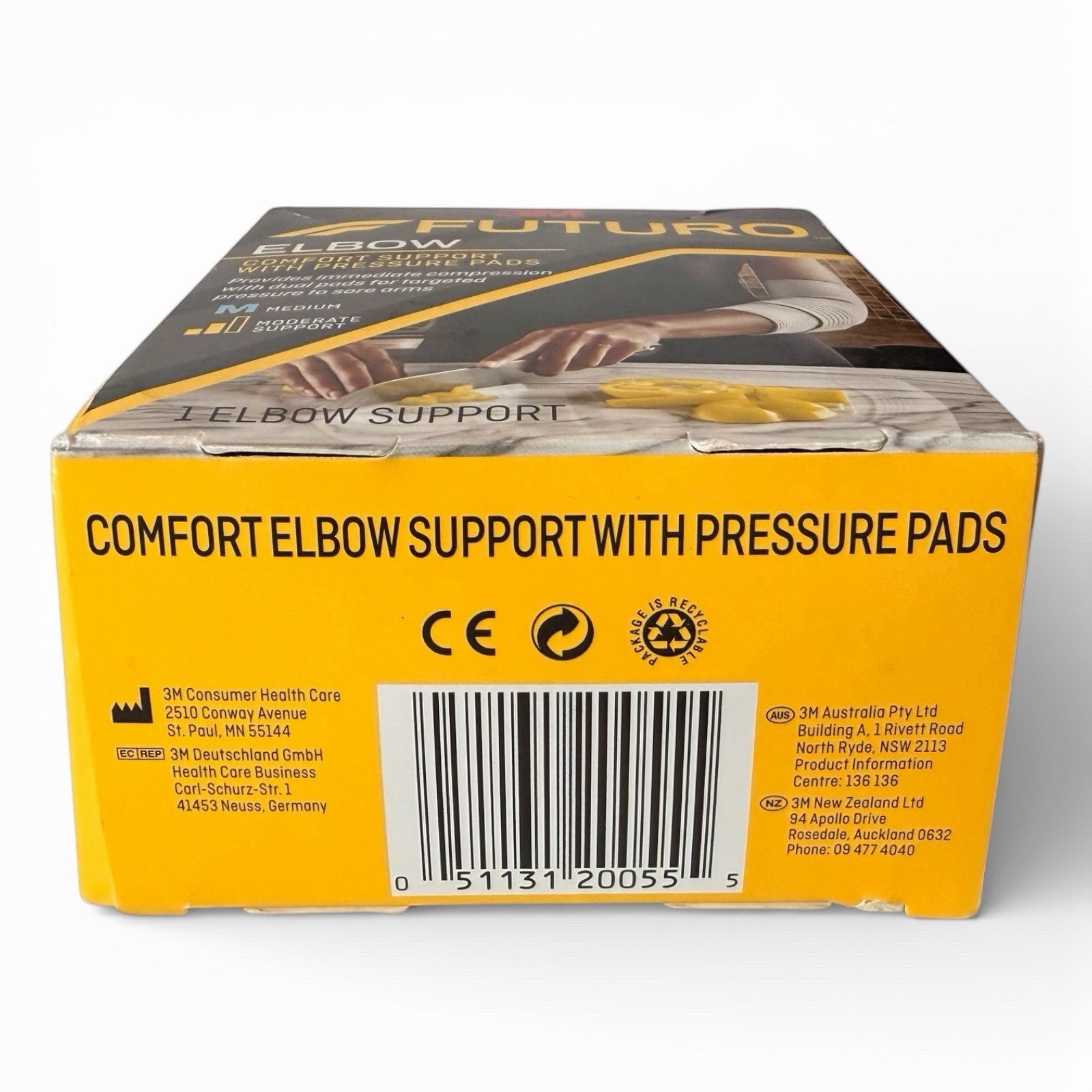 FUTURO Comfort Elbow Support with Pressure Pads, Medium 47862