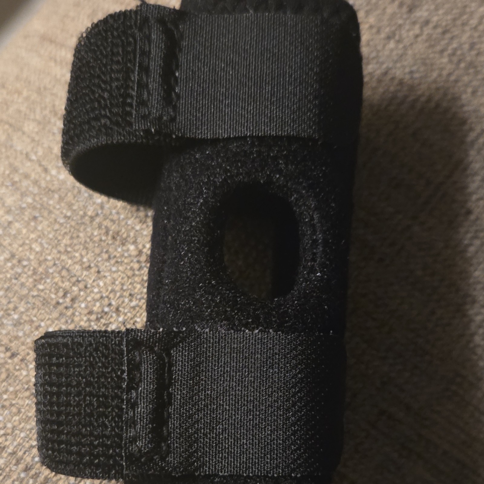 Black Adjustable Left Hock Brace M for torn ACL Stabilization For Sm/M Dogs