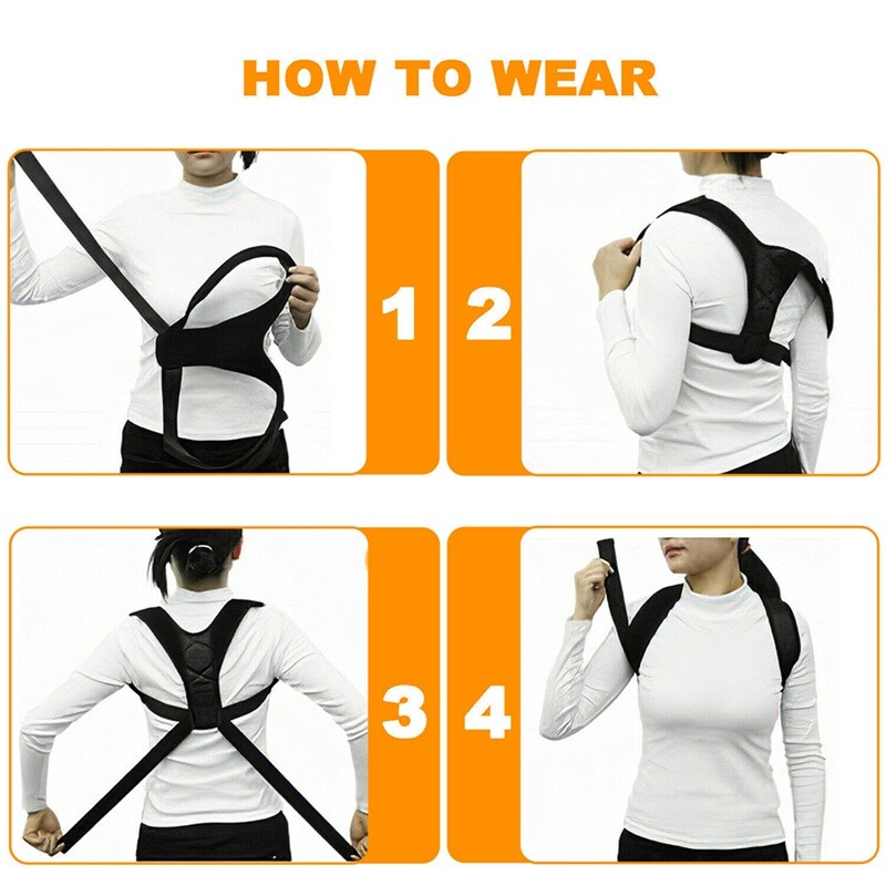 Clavicle Support Hunchback Straps Posture Corrector Brace Belt Back Corset