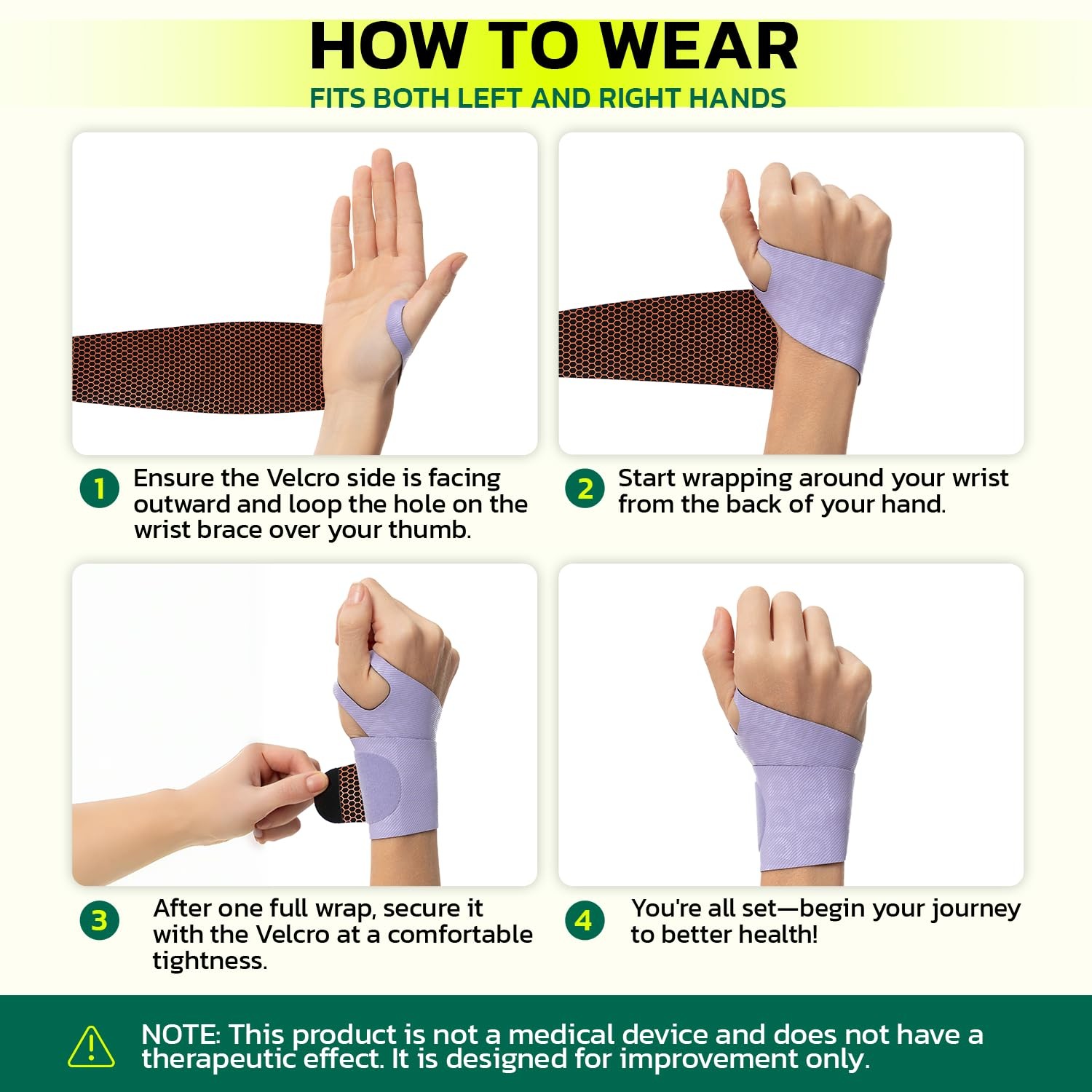 Adjustable Wrist Brace for Pain , Carpal Tunnel & Tendonitis – Ergonomic Comp…
