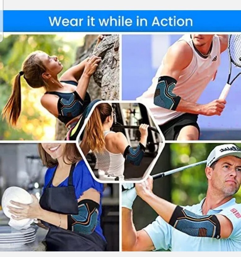 Sportswear Studio Elbow Brace Pack of 2 Anti Slip Size Small NEW