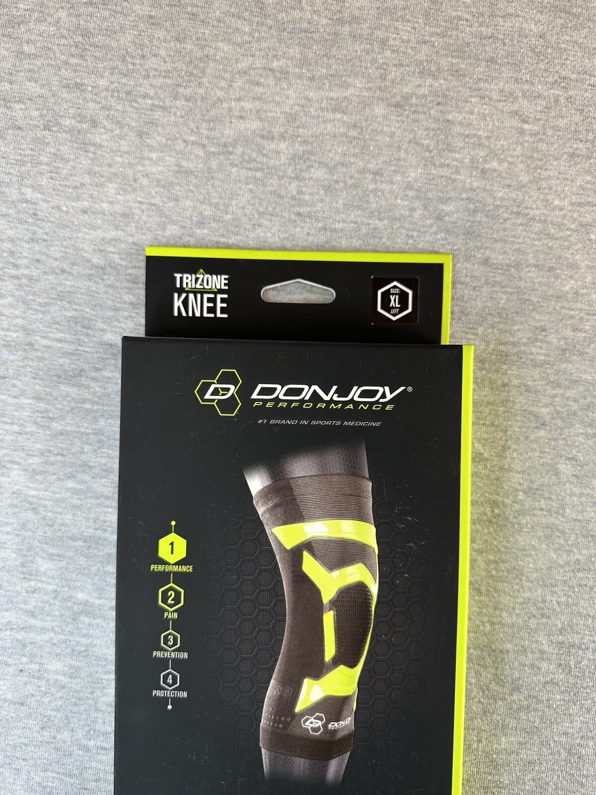 DonJoy Performance TriZone Knee Support Sleeve – Size XL Slime Green