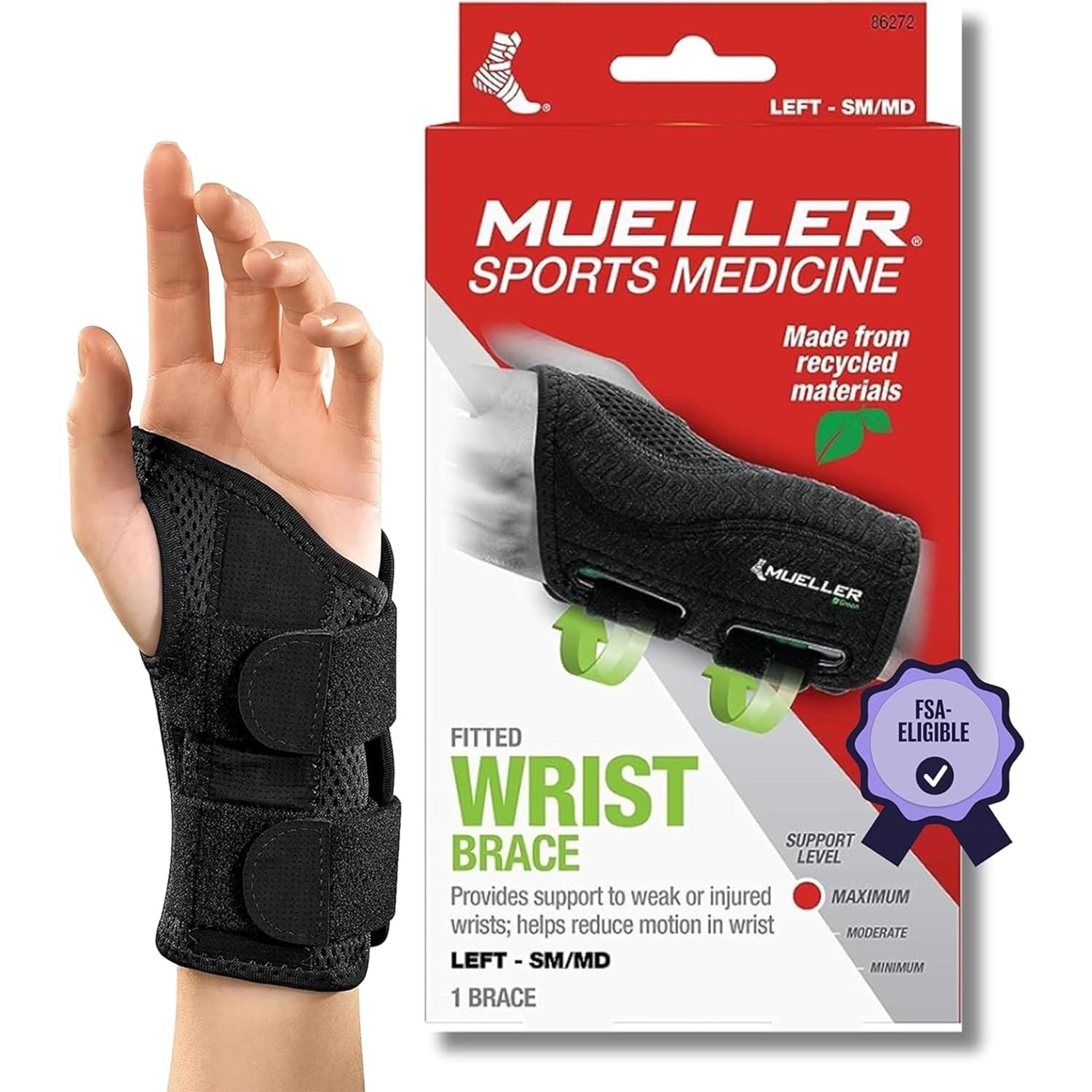 Sports Medicine Green Fitted Wrist Brace For Men And Women, Wrist Pain Relief Su