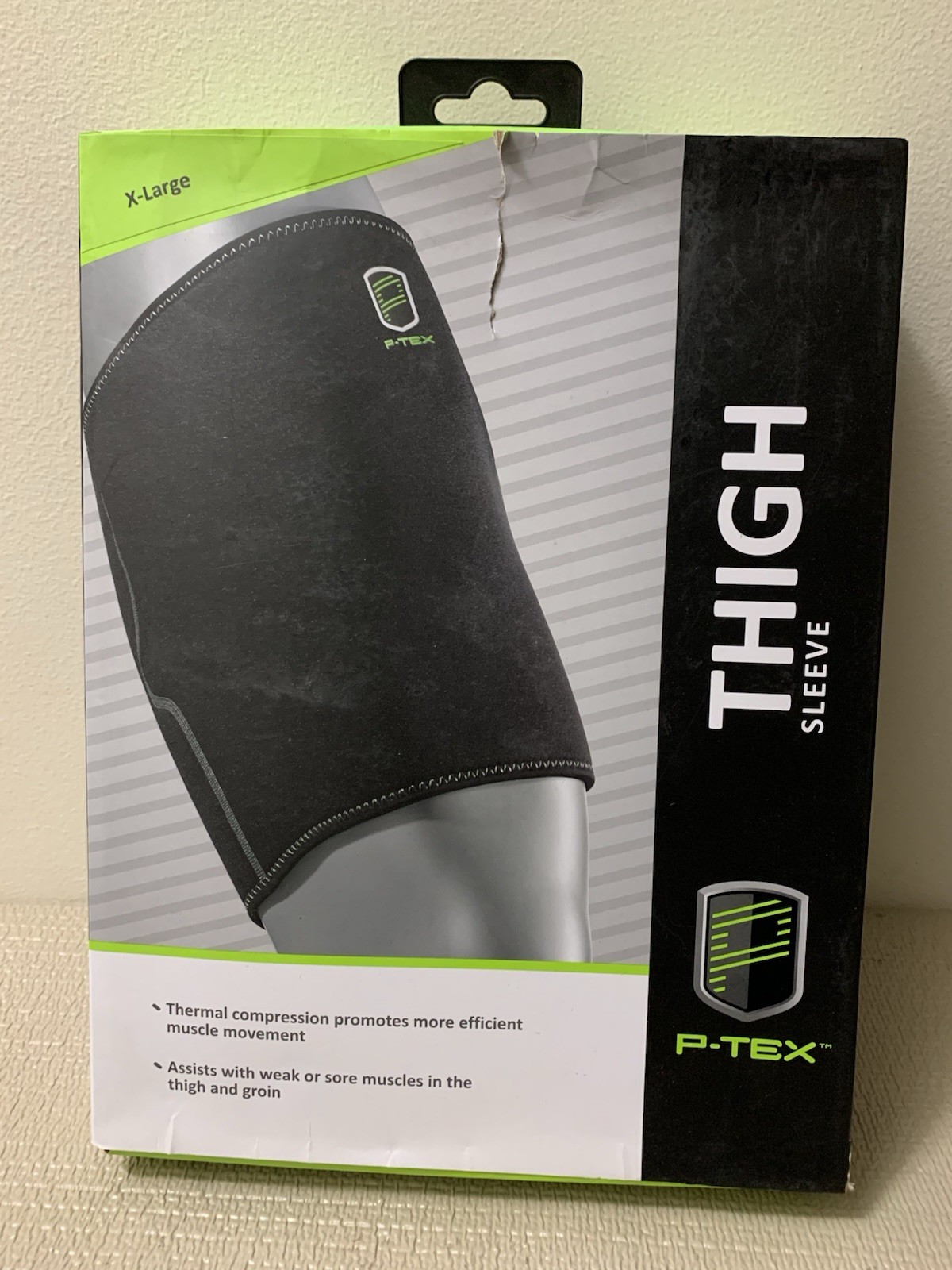 P-TEX ** THIGH SLEEVE ** ” P-TEXG100 ” X-Large ** BLACK **NEW**