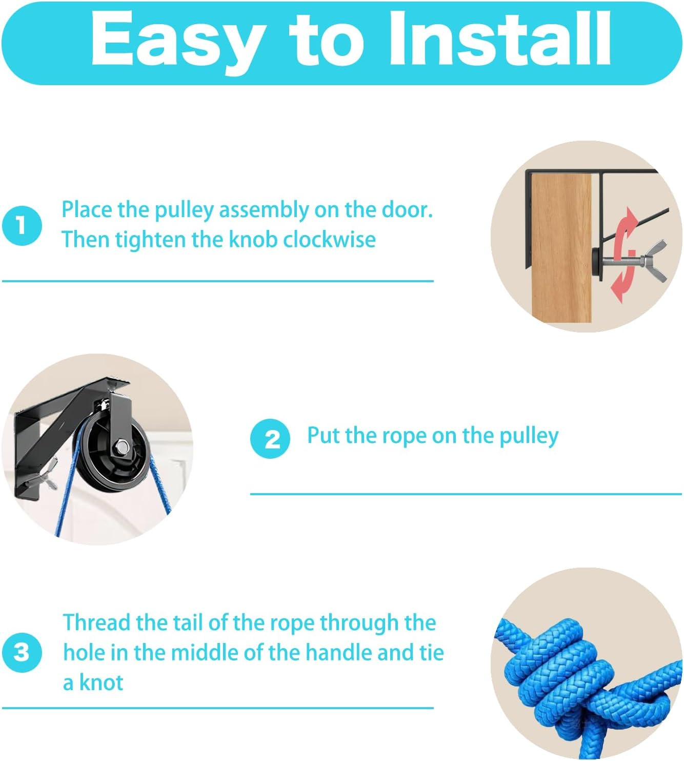 Shoulder Pulley for Physical Therapy & Rehab, over the Door Pulley System