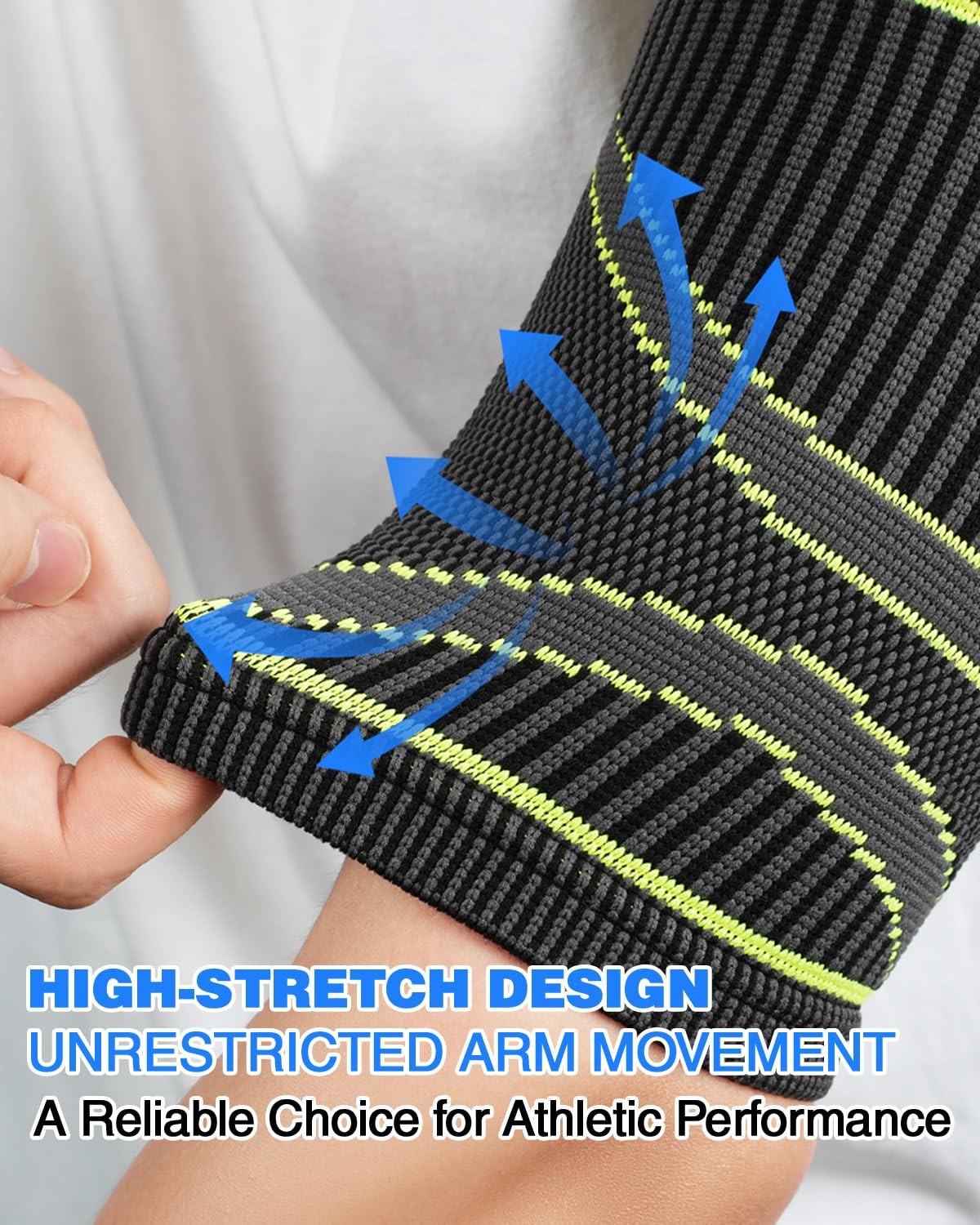 LISEPWU Bicep Tendonitis Brace for Pain Relief, (1Pair) Small, Gray