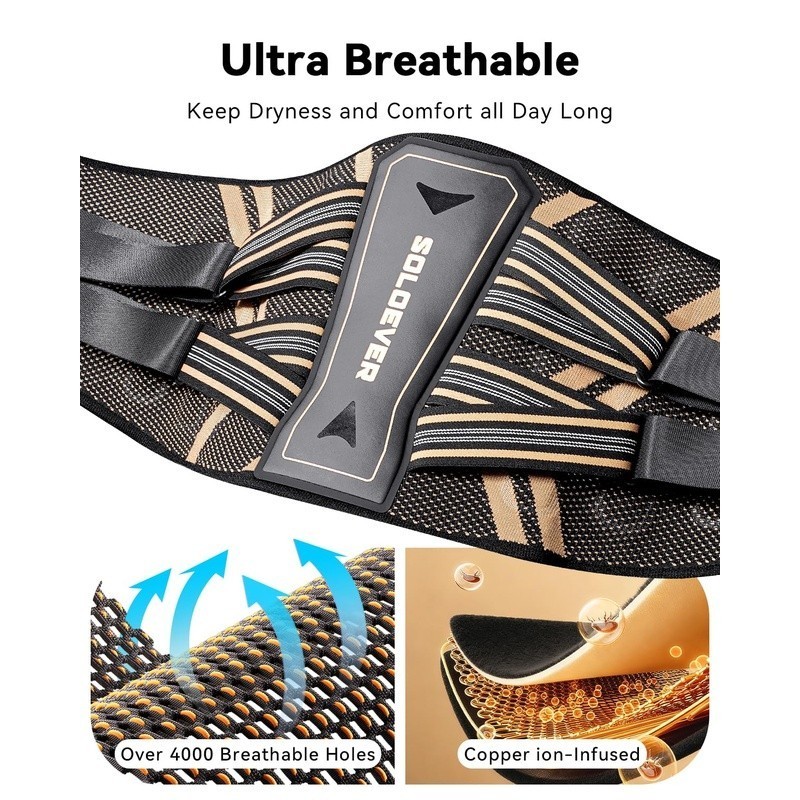 Ergonomic Back Brace Pain Relief Sciatica Support Medical Grade Lumbar Stability